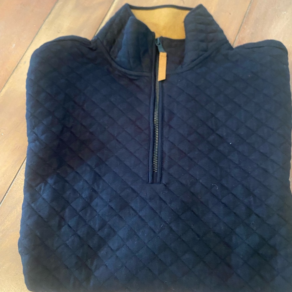 Banana Republic Quilted 1/4 Zip Men’s - Medium - Black